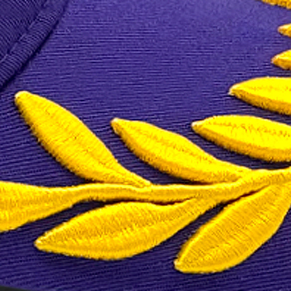 Closeup of embroidery on the Pirelli Podium Cap 2026 F1® Academy